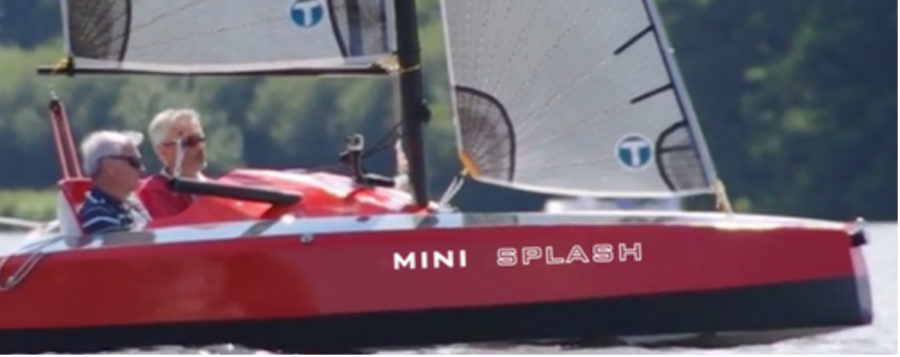 mini splash boat flax fibers composites